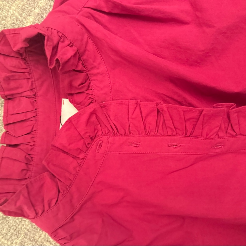 XiRENA Fuchsia Ruffled Blouse nwt - Picture 4 of 4